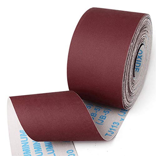 GBSONGLIANGBO Schleifpapier, Schleifpapier Set 5 PSC 1 Meter 60-800 Körnung Emery Tuch Rolle Polieren Schleifpapier für Schleifwerkzeuge Metallbearbeitung Holzbearbeitungsmöbel Schleifmittel(F) von GBSONGLIANGBO