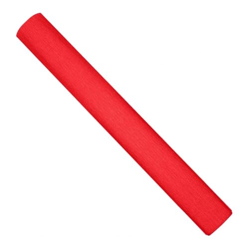Krepppapier,Krepppapier Bunt 2 Rollen 50 x 250 cm Krepppapier, verdicktes Bastelpapier, Blumenmaterial, DIY-Papierblumen, Papierrolle im italienischen Stil for Kunstprojekte, Dekoration(Red) von GBSONGLIANGBO