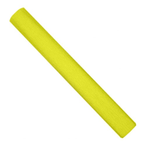Krepppapier,Krepppapier Bunt 2 Rollen 50 x 250 cm Krepppapier, verdicktes Bastelpapier, Blumenmaterial, DIY-Papierblumen, Papierrolle im italienischen Stil for Kunstprojekte, Dekoration(Yellow) von GBSONGLIANGBO
