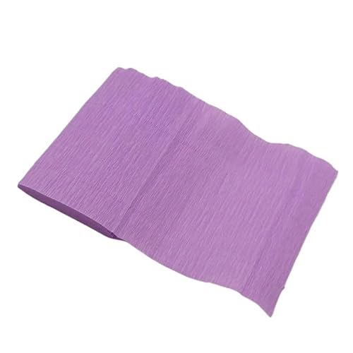 Krepppapier,Krepppapier Bunt 4 rolle 250*15cm Gefältelt Krepp Papier Blume Verpackung Handwerk DIY Papier Streamer Scrapbooking Origami Party Dekoration Verpackung Material(Light Purple) von GBSONGLIANGBO