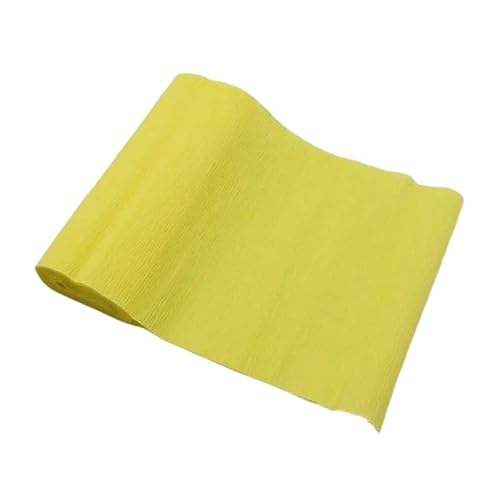 Krepppapier,Krepppapier Bunt 4 stücke 15*250 cm Dekorative Origami Gefältelt Krepp Papier Handwerk DIY Blume Machen Verpackung Falten Scrapbooking Partei Hintergrund Dekoration(Yellow) von GBSONGLIANGBO