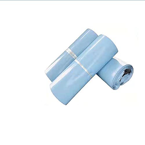 Versandtaschen,Versandtüten 100 PCs/Los Hellblau Express-Taschen Selbstversiegelter Kleber Kurierbeutel wasserdichte Plastikpoly-Hüllkurvenverpackungsbeutel(35x50cm) von GBSONGLIANGBO