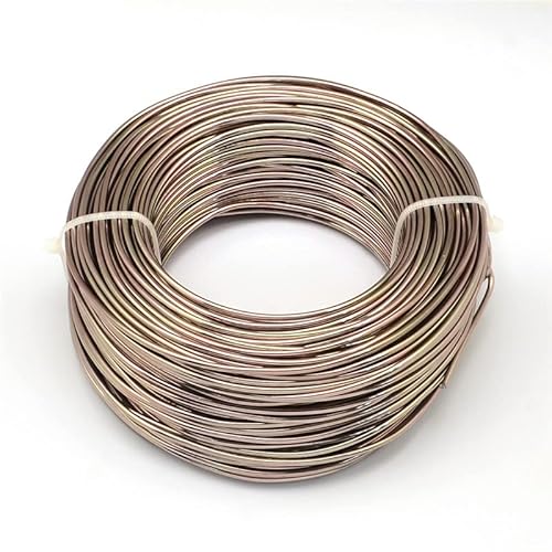 Blumendraht,Floristendraht 0,6/1,5 / 4mm Aluminiumdrahtschmuck-Ergebnisse for Schmuckherstellung DIY. Armband Halskette.(Camel,4mm 16m) von GBZIJIE
