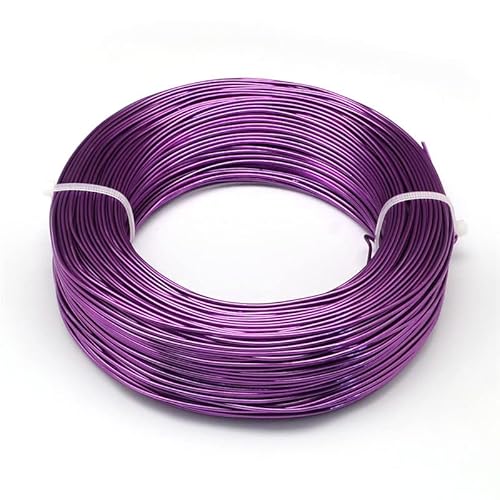 Blumendraht,Floristendraht 0,6/1,5 / 4mm Aluminiumdrahtschmuck-Ergebnisse for Schmuckherstellung DIY. Armband Halskette.(DarkViolet,4mm 16m) von GBZIJIE