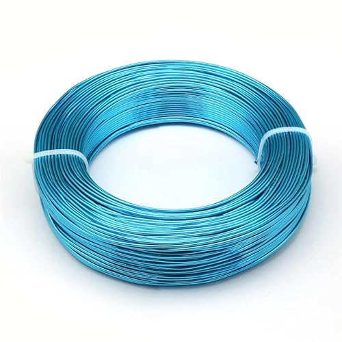 Blumendraht,Floristendraht 0,6/1,5 / 4mm Aluminiumdrahtschmuck-Ergebnisse for Schmuckherstellung DIY. Armband Halskette.(DeepSkyBlue,4mm 16m) von GBZIJIE