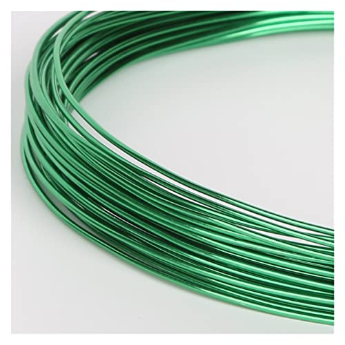 Blumendraht,Floristendraht 10m Aluminiumdraht-vielseitiger Metalldraht, 18-Gauge (1 mm) DIY. Schmuckergebnisse.(Dark Green) von GBZIJIE