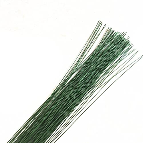 Blumendraht,Floristendraht 18# Dia 1,2mm 36 cm Länge Papier bedeckte künstliche Blumen Stämme Zweige Zweige Eisendraht for DIY. Nylon Flower Accessoire.(Deep Green 1.2mm) von GBZIJIE