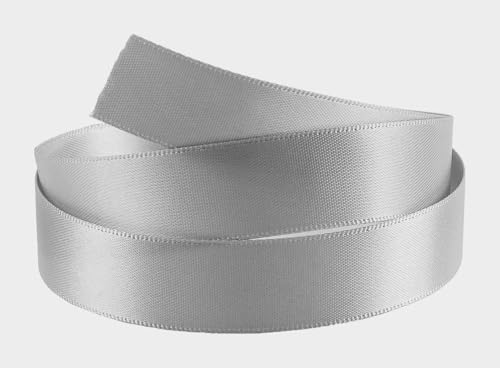 Doppelseitiges Satinband, Größe 20 mm x 10 m, perfekt für Geschenke, Nähen, Partys, Dekorationen, Veranstaltungen, Kleider, Hochzeit, Weihnachten, Basteln, Schleifen, Auto, DIY, Blumensträuße, Kuchen von GCS LONDON