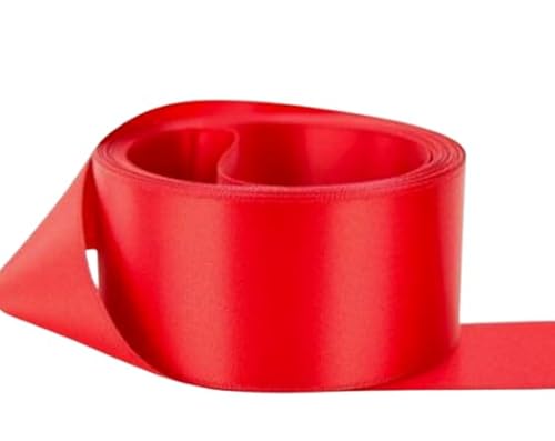 Doppelseitiges Satinband, Größe 38 mm x 10 m, Rot – perfekt für Geschenke, Nähen, Partys, Dekorationen, Veranstaltungen, Kleider, Hochzeit, Weihnachten, Basteln, Schleifen, Auto, DIY, Blumensträuße, Doppelseitiges Satinband, Größe 38 mm x 10 m, Rot – perfekt für Geschenke, Nähen, Partys, Dekorationen, Veranstaltungen, Kleider, Hochzeit, Weihnachten, Basteln, Schleifen, Auto, DIY, Blumensträuße, von GCS LONDON