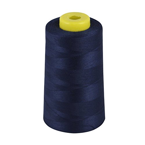 Overlock-Garn – Polyester – Nähgarn – 4 x 5000 Yard Spulen – wählen Sie aus großem Farbsortiment marineblau von GCS LONDON