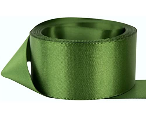 Satinband, olivgrün, 50 mm breit, 2,5 m, viele Farben von GCS LONDON