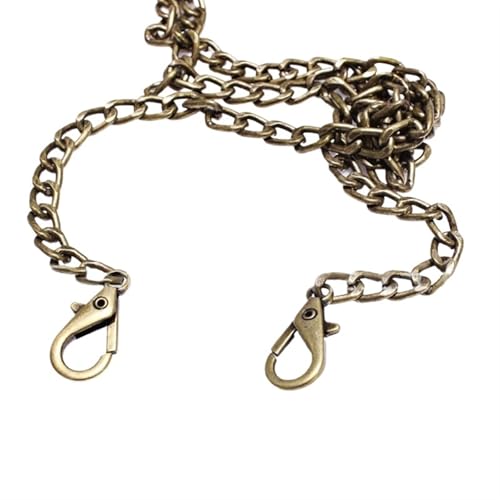 GCYEIDMA Kette für Handtasche 40–120 cm Handtasche Metallketten Umhängetasche Riemen DIY Geldbörse Kette Gold Silber Taschengriffe Taschenzubehör Kette(Bronze,110cm) von GCYEIDMA