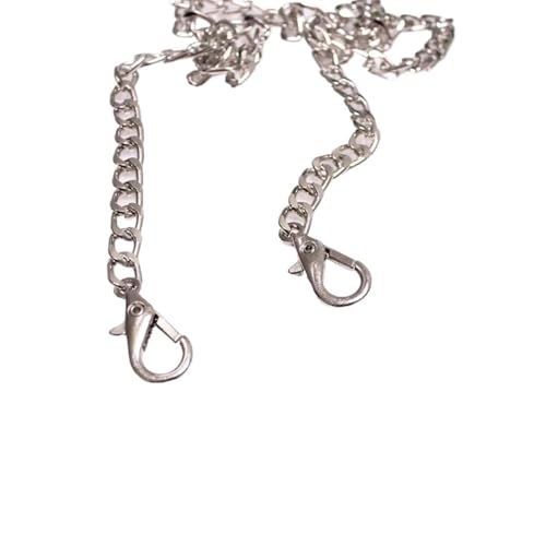 GCYEIDMA Kette für Handtasche 40–120 cm Handtasche Metallketten Umhängetasche Riemen DIY Geldbörse Kette Gold Silber Taschengriffe Taschenzubehör Kette(Silver,100cm) von GCYEIDMA