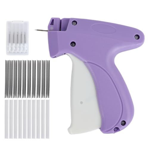 Stitchy Microstitch Gun Stich Gun für Kleidung Heftpistole für Kleidung Nähen Schnell Kleidung Fixierer Inklusive 6 Nadeln, 1000 Schwarz & 1000 Weiß Verschlüsse von GDERFANEY