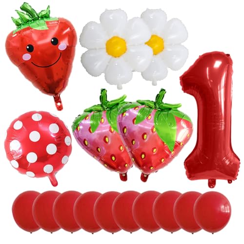 1 Set Luftballons mit Nummer 1 und 10 Stück rote Luftballons, Obst-Styling-Ornamente, Hochzeits-Party-Requisiten, Szenen-Layout-Einrichtung. 1 Set Luftballons mit Nummer 1 und 10 Stück rote Luftballons, Obst-Styling-Ornamente, Hochzeits-Party-Requisiten, Szenen-Layout-Einrichtung. von GDFHBD