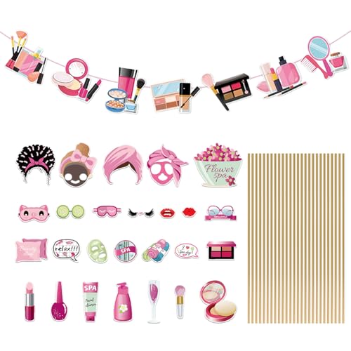 26 Make-up-Requisiten und 1 Geburtstagsbanner, Papierflagge, Geburtstagsdekorationsbedarf, Party-Foto-Requisiten. 26 Make-up-Requisiten und 1 Geburtstagsbanner, Papierflagge, Geburtstagsdekorationsbedarf, Party-Foto-Requisiten. von GDFHBD