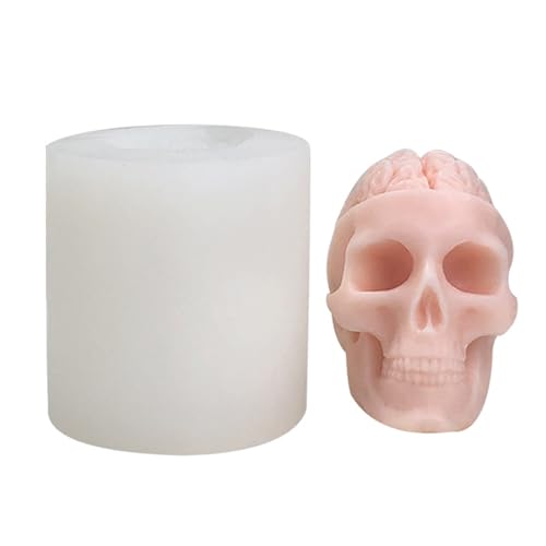 Silikonform, Epoxidharz, Totenkopf-Form, Bastelform, Totenkopf, Kerzenherstellung, Silikon-Textur für Kerzen von GDFHYJN(グフン)