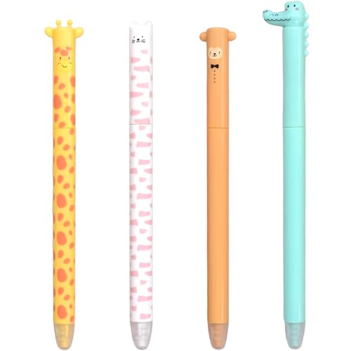 GDFJBG Radierbare Stifte Bundle-Radierbarer Kugelschreiber Cartoon Stift Radierbar Erasable Pen Löschbaren Gelstiften für Kinder Studenten Schule Büro (Teams 1) von GDFJBG
