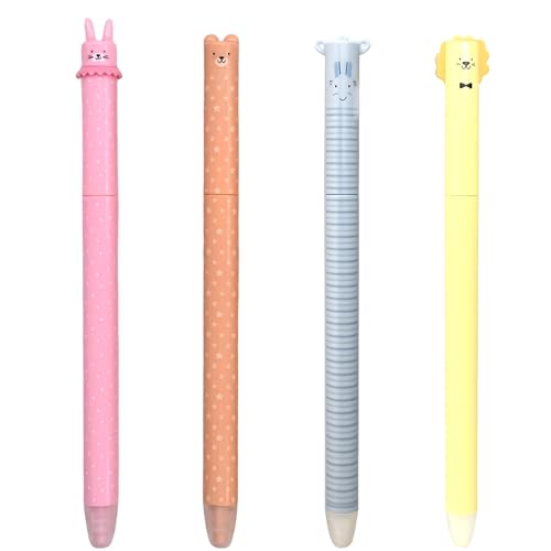 GDFJBG Radierbare Stifte Bundle-Radierbarer Kugelschreiber Cartoon Stift Radierbar Erasable Pen Löschbaren Gelstiften für Kinder Studenten Schule Büro (Teams 2) von GDFJBG