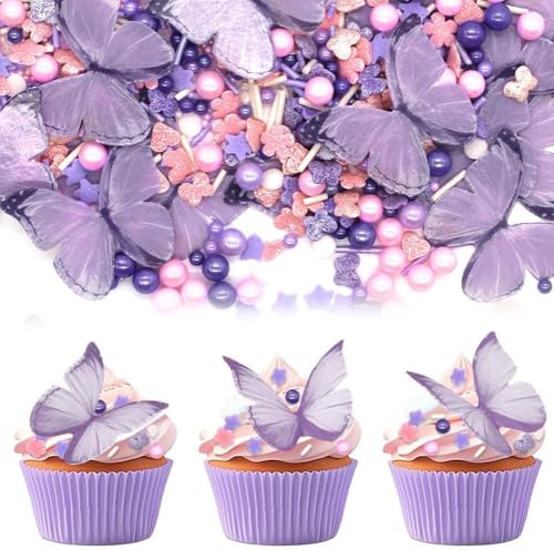 Schmetterlings-Kuchenaufsatz, essbarer Schmetterlings-Kuchenaufsatz, Cupcake-Dekoration, dekorativer Kuchenaufsatz aus klebrigem Reispapier, für Mädchen, Geburtstag, Hochzeit, Weihnachten (A) Schmetterlings-Kuchenaufsatz, essbarer Schmetterlings-Kuchenaufsatz, Cupcake-Dekoration, dekorativer Kuchenaufsatz aus klebrigem Reispapier, für Mädchen, Geburtstag, Hochzeit, Weihnachten (A) von GDFJBG