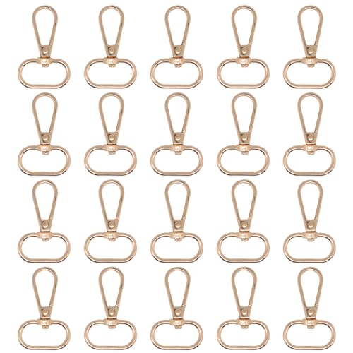 GDFYMI Drehbarer Schlüsselanhänger-Clip, Karabinerverschlüsse, Schlüsselband, Hardware für Schlüsselanhänger, Basteln, 20 Stück, Gold GDFYMI Drehbarer Schlüsselanhänger-Clip, Karabinerverschlüsse, Schlüsselband, Hardware für Schlüsselanhänger, Basteln, 20 Stück, Gold von GDFYMI