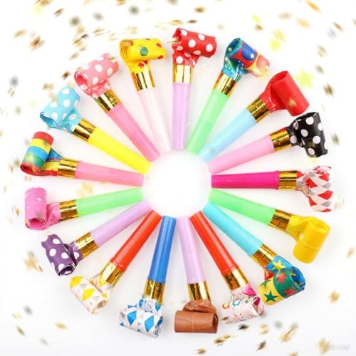 20 Stück Tröte, Trötren, Kinder Jubel Partytröten, Partytröten Luftrüssel Tröten Kinder, Kindergeburtstag Luftrüssel, Lustige Spielzeuge für Neujahr, Graduierung, Weihnachten (Farbig Gemischt) 20 Stück Tröte, Trötren, Kinder Jubel Partytröten, Partytröten Luftrüssel Tröten Kinder, Kindergeburtstag Luftrüssel, Lustige Spielzeuge für Neujahr, Graduierung, Weihnachten (Farbig Gemischt) von GDQQOYWQT