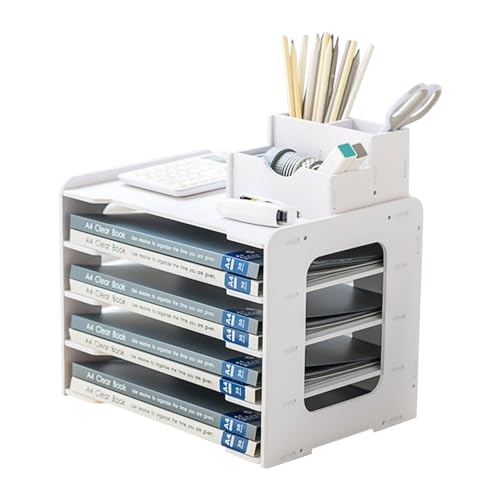 Schreibtisch Datei Organizer, Briefablage, Dokumentenablage, A4 Papierablage, 5 Ablagefächer Aktenaufbewahrung Ablagesystem Dokumentenhalter für Zuhause, Büro, Schule Desktop Schreibtischablage (B) Schreibtisch Datei Organizer, Briefablage, Dokumentenablage, A4 Papierablage, 5 Ablagefächer Aktenaufbewahrung Ablagesystem Dokumentenhalter für Zuhause, Büro, Schule Desktop Schreibtischablage (B) von GDWD