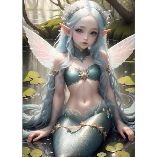 GDYEEH 5D Fee Diamant Painting Pictures, DIY Elfe Diamant Art Painting Kits, Traumland Diamond Painting Set for Adults Anfänger, Mosaic Making, Diamond Painting for Home Decor 30x40cm GDYEEH 5D Fee Diamant Painting Pictures, DIY Elfe Diamant Art Painting Kits, Traumland Diamond Painting Set for Adults Anfänger, Mosaic Making, Diamond Painting for Home Decor 30x40cm von GDYEEH