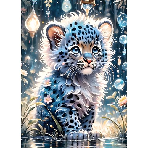 GDYEEH 5D Leopardenjunges Diamant Painting Pictures, DIY Blumen Diamant Art Painting Kits, Traumland Diamond Painting Set for Adults Anfänger, Mosaic Making, Diamond Painting for Home Decor 30x40cm GDYEEH 5D Leopardenjunges Diamant Painting Pictures, DIY Blumen Diamant Art Painting Kits, Traumland Diamond Painting Set for Adults Anfänger, Mosaic Making, Diamond Painting for Home Decor 30x40cm von GDYEEH