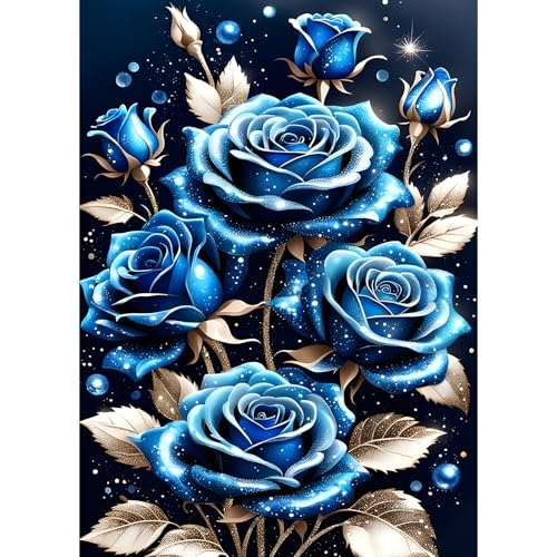 GDYEEH 5D Rose Diamant Painting Pictures, DIY Blaue Rosen Diamant Art Painting Kits, Blumen Diamond Painting Set for Adults Anfänger, Mosaic Making, Diamond Painting for Home Decor 30x40cm GDYEEH 5D Rose Diamant Painting Pictures, DIY Blaue Rosen Diamant Art Painting Kits, Blumen Diamond Painting Set for Adults Anfänger, Mosaic Making, Diamond Painting for Home Decor 30x40cm von GDYEEH