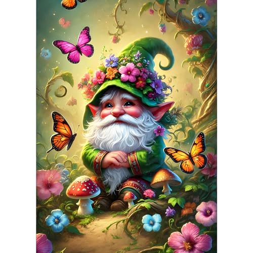 GDYEEH Alter Mann Diamond Painting Erwachsene, 5D Schmetterling Zwerg Diamant Kunst Bilder Anfänger, DIY Runder Blumen Diamanten Malerei Stickerei Kreuzstich Geschenke Home Wand Dekor 30x40cm GDYEEH Alter Mann Diamond Painting Erwachsene, 5D Schmetterling Zwerg Diamant Kunst Bilder Anfänger, DIY Runder Blumen Diamanten Malerei Stickerei Kreuzstich Geschenke Home Wand Dekor 30x40cm von GDYEEH