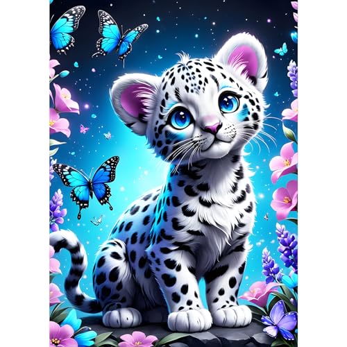 GDYEEH Baby-Leopard Diamond Painting Kits Erwachsene, 5D Traumland Diamant Kunst Bilder Anfänger, DIY Runder Vollbohrer Schmetterling Diamanten Malerei Stickerei Geschenke Home Wand Dekor 30x40 cm GDYEEH Baby-Leopard Diamond Painting Kits Erwachsene, 5D Traumland Diamant Kunst Bilder Anfänger, DIY Runder Vollbohrer Schmetterling Diamanten Malerei Stickerei Geschenke Home Wand Dekor 30x40 cm von GDYEEH