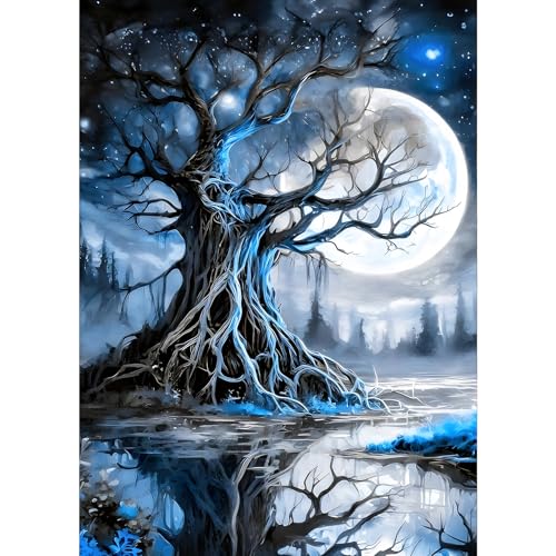 GDYEEH Baum des Lebens Diamond Painting Erwachsene, 5D Heller Mond Diamant Kunst Bilder Anfänger, DIY Runder Vollbohrer Diamanten Malerei Stickerei Kreuzstich Geschenke Home Wand Dekor 30x40 cm GDYEEH Baum des Lebens Diamond Painting Erwachsene, 5D Heller Mond Diamant Kunst Bilder Anfänger, DIY Runder Vollbohrer Diamanten Malerei Stickerei Kreuzstich Geschenke Home Wand Dekor 30x40 cm von GDYEEH