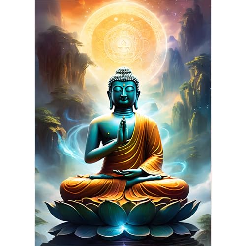 GDYEEH Buddha Diamond Painting Erwachsene, 5D Märchenland Diamant Kunst Bilder Anfänger, DIY Runder Vollbohrer Traumland Diamanten Malerei Stickerei Kreuzstich Geschenke Home Wand Dekor 30x40 cm GDYEEH Buddha Diamond Painting Erwachsene, 5D Märchenland Diamant Kunst Bilder Anfänger, DIY Runder Vollbohrer Traumland Diamanten Malerei Stickerei Kreuzstich Geschenke Home Wand Dekor 30x40 cm von GDYEEH