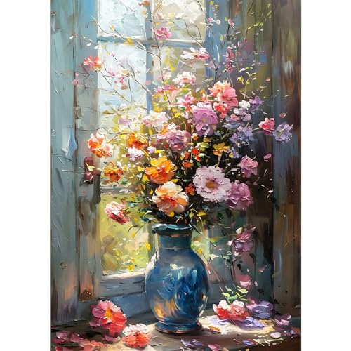 GDYEEH Bunte Blumen Diamond Painting Erwachsene, 5D Fenster Diamant Kunst Bilder Anfänger, DIY Runder Vollbohrer Sonnenschein Diamanten Malerei Stickerei Kreuzstich Geschenke Home Wand Dekor 30x40cm GDYEEH Bunte Blumen Diamond Painting Erwachsene, 5D Fenster Diamant Kunst Bilder Anfänger, DIY Runder Vollbohrer Sonnenschein Diamanten Malerei Stickerei Kreuzstich Geschenke Home Wand Dekor 30x40cm von GDYEEH
