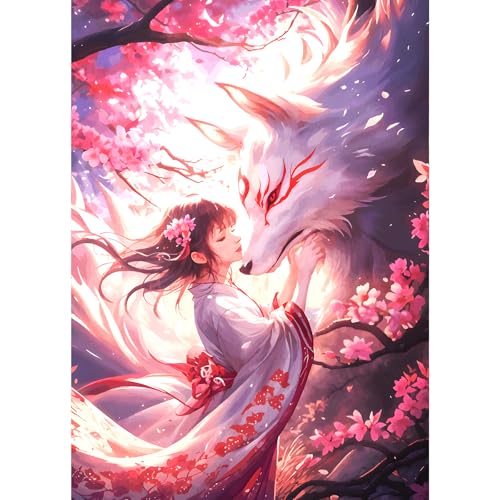 GDYEEH Fuchs und Fee Diamond Painting Kits Erwachsene, 5D Cartoon Diamant Kunst Bilder Anfänger, DIY Runder Vollbohrer Traumland Blumen Diamanten Malerei Stickerei Geschenke Home Wand Dekor 30x40 cm GDYEEH Fuchs und Fee Diamond Painting Kits Erwachsene, 5D Cartoon Diamant Kunst Bilder Anfänger, DIY Runder Vollbohrer Traumland Blumen Diamanten Malerei Stickerei Geschenke Home Wand Dekor 30x40 cm von GDYEEH