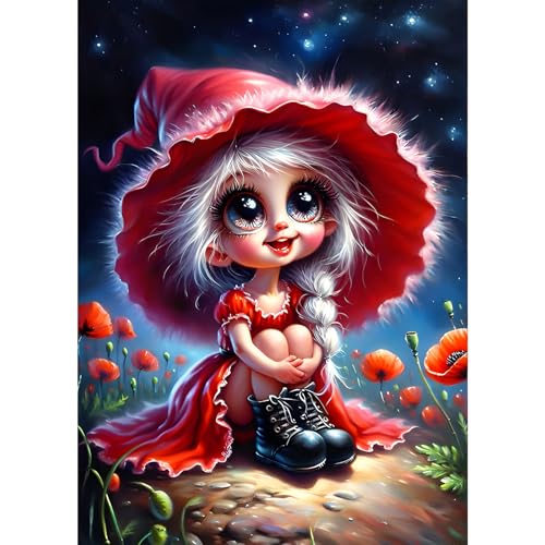 GDYEEH Große Augen Elfe Diamond Painting Erwachsene, 5D Mohn Diamant Kunst Bilder Anfänger, DIY Runder Vollbohrer Fantasie Diamanten Malerei Stickerei Kreuzstich Geschenke Home Wand Dekor 30x40cm GDYEEH Große Augen Elfe Diamond Painting Erwachsene, 5D Mohn Diamant Kunst Bilder Anfänger, DIY Runder Vollbohrer Fantasie Diamanten Malerei Stickerei Kreuzstich Geschenke Home Wand Dekor 30x40cm von GDYEEH