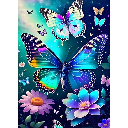 GDYEEH Schmetterling Diamond Painting Erwachsene, 5D Blumen Diamant Kunst Bilder Anfänger, DIY Fantasie Runder Vollbohrer Diamanten Malerei Stickerei Kreuzstich Geschenke Home Wand Dekor 30x40cm GDYEEH Schmetterling Diamond Painting Erwachsene, 5D Blumen Diamant Kunst Bilder Anfänger, DIY Fantasie Runder Vollbohrer Diamanten Malerei Stickerei Kreuzstich Geschenke Home Wand Dekor 30x40cm von GDYEEH