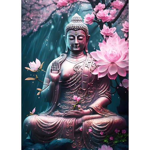 GDYEEH Sitzender Buddha Diamond Painting Kits Erwachsene, 5D Lotus Diamant Kunst Bilder Anfänger, DIY Runder Vollbohrer Fantasie Diamanten Malerei Stickerei Geschenke Home Wand Dekor 30x40 cm GDYEEH Sitzender Buddha Diamond Painting Kits Erwachsene, 5D Lotus Diamant Kunst Bilder Anfänger, DIY Runder Vollbohrer Fantasie Diamanten Malerei Stickerei Geschenke Home Wand Dekor 30x40 cm von GDYEEH