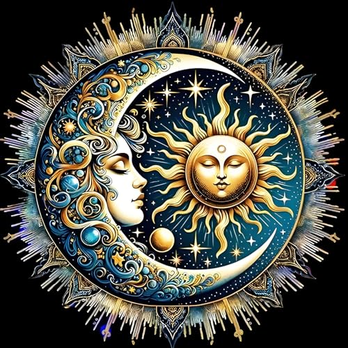 GDYEEH Verschlafene Sonne und Mond Diamond Painting Erwachsene, 5D Diamant Kunst Bilder Anfänger, DIY Runder Vollbohrer Diamanten Malerei Stickerei Kreuzstich Geschenke Home Wand Dekor 30x30cm GDYEEH Verschlafene Sonne und Mond Diamond Painting Erwachsene, 5D Diamant Kunst Bilder Anfänger, DIY Runder Vollbohrer Diamanten Malerei Stickerei Kreuzstich Geschenke Home Wand Dekor 30x30cm von GDYEEH