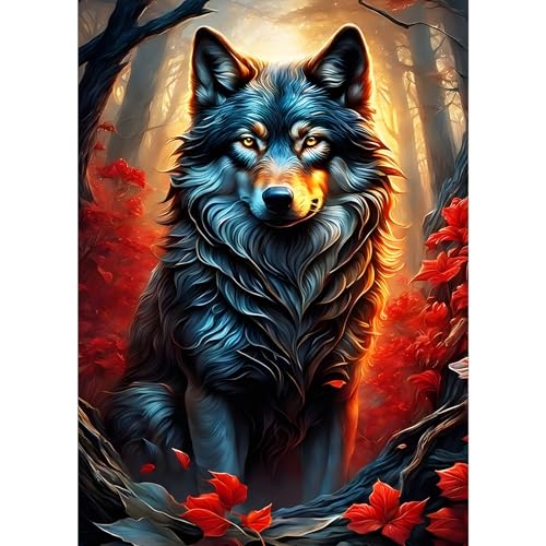 GDYEEH Wald Wolf Diamond Painting Erwachsene, 5D Sonnenuntergang Diamant Kunst Bilder Anfänger, DIY Runder Vollbohrer Traumland Diamanten Malerei Stickerei Kreuzstich Geschenke Home Wand Dekor 30x40cm GDYEEH Wald Wolf Diamond Painting Erwachsene, 5D Sonnenuntergang Diamant Kunst Bilder Anfänger, DIY Runder Vollbohrer Traumland Diamanten Malerei Stickerei Kreuzstich Geschenke Home Wand Dekor 30x40cm von GDYEEH