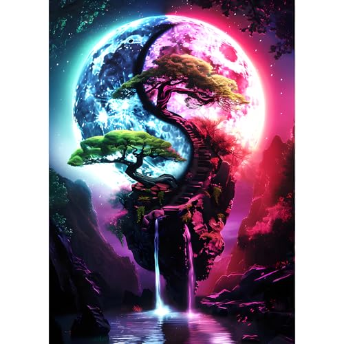GDYEEH Yin Yang Diamond Painting Kits Erwachsene, 5D Bonsaibaum Diamant Kunst Bilder Anfänger, DIY Runder Vollbohrer Traumland Diamanten Malerei Stickerei Geschenke Home Wand Dekor 30x40 cm GDYEEH Yin Yang Diamond Painting Kits Erwachsene, 5D Bonsaibaum Diamant Kunst Bilder Anfänger, DIY Runder Vollbohrer Traumland Diamanten Malerei Stickerei Geschenke Home Wand Dekor 30x40 cm von GDYEEH