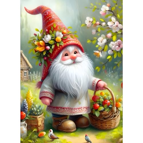 GDYEEH Zwerg Diamond Painting Erwachsene, 5D Blumen Diamant Painting Bilder Anfänger, DIY Weihnachten Runder Vollbohrer Diamanten Malerei Stickerei Kreuzstich Geschenke Home Wand Dekor 30x40cm GDYEEH Zwerg Diamond Painting Erwachsene, 5D Blumen Diamant Painting Bilder Anfänger, DIY Weihnachten Runder Vollbohrer Diamanten Malerei Stickerei Kreuzstich Geschenke Home Wand Dekor 30x40cm von GDYEEH
