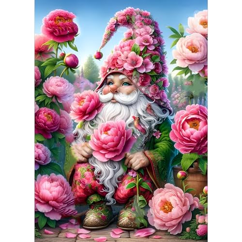 GDYEEH Zwerg Diamond Painting Erwachsene, 5D Pfingstrose Blumen Diamant Painting Bilder Anfänger, DIY Runder Vollbohrer Diamanten Malerei Stickerei Kreuzstich Geschenke Home Wand Dekor 30x40cm GDYEEH Zwerg Diamond Painting Erwachsene, 5D Pfingstrose Blumen Diamant Painting Bilder Anfänger, DIY Runder Vollbohrer Diamanten Malerei Stickerei Kreuzstich Geschenke Home Wand Dekor 30x40cm von GDYEEH