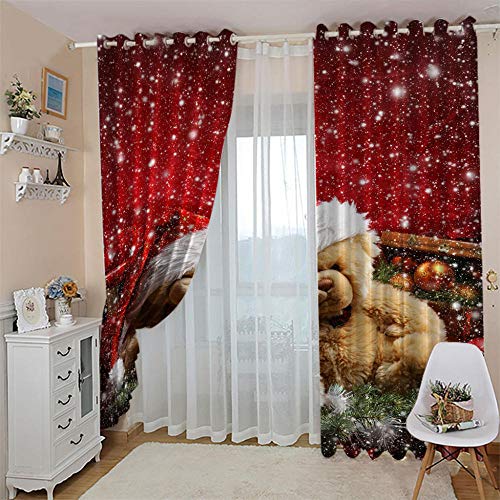 GDYRBY Lärmschutzvorhang Ösen Kinderzimmer Junge Verdunkelungsvorhang Blickdichter Gardinen 3D Hd Druck Cartoon Muster 2Er Set 200X160cm(HxB) Vorhänge Schlafzimmer Fensterdekorati von GDYRBY