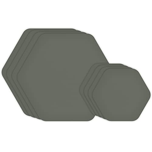 GEAR AID Tenacious Tape Reparaturflicken für Jacken, Zelte, Outdoor-Ausrüstung und technische Stoffe, 7,6 cm rund, 6,3 cm und 3,8 cm Sechskant-Formen, Farb- und Größenoptionen, OD Green von GEAR AID