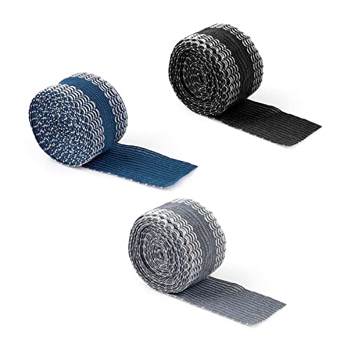 GEBAUM 3 Stück 2,5 × 200 cm Hosen Stoffband, Polyester no Sew Saumband Waschbar und Chemisch Waschbar, Bügelband 3 Farben Klassisch und Vielseitig Einsetzbar für Säume, Jeans und Röcke GEBAUM 3 Stück 2,5 × 200 cm Hosen Stoffband, Polyester no Sew Saumband Waschbar und Chemisch Waschbar, Bügelband 3 Farben Klassisch und Vielseitig Einsetzbar für Säume, Jeans und Röcke von GEBAUM