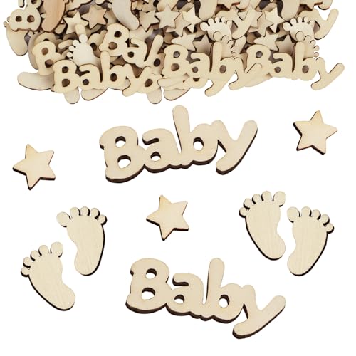 100 Stück 3 Muster Baby Streudeko Holz Fuß Sterne Babyparty Tischdeko Baby Shower Konfetti Deko Gender Reveal Party Baby Dusche Geburt Schwangerschaft verkünden Basteln Dekoration Tisch 100 Stück 3 Muster Baby Streudeko Holz Fuß Sterne Babyparty Tischdeko Baby Shower Konfetti Deko Gender Reveal Party Baby Dusche Geburt Schwangerschaft verkünden Basteln Dekoration Tisch von GEBETTER