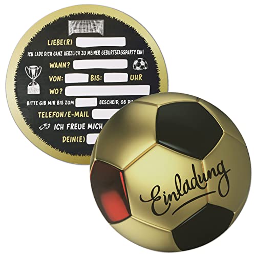 12 Fußball Einladungskarten Kindergeburtstag 14,8cm Rund Fussball Einladung zum Kinder Geburtstag Party für Jungen und Mädchen Geburtstagsfeier Kinderparty Geburtstagseinladungen (Flaggenfarbe) 12 Fußball Einladungskarten Kindergeburtstag 14,8cm Rund Fussball Einladung zum Kinder Geburtstag Party für Jungen und Mädchen Geburtstagsfeier Kinderparty Geburtstagseinladungen (Flaggenfarbe) von GEBETTER