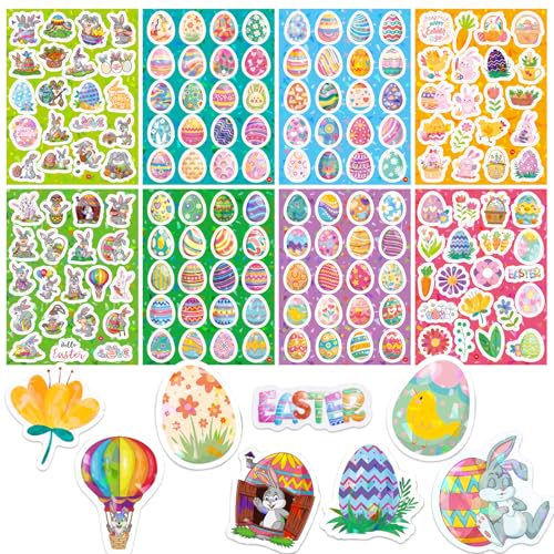 320 Stück Glitzer Sticker Ostern Ostereier Hasen Karotten Blumen Frühling Aufkleber für Kinder Etiketten Fotoalbum Tagebuch Poesiealbum Scrapbooking Geburtstag Dekoration Briefe DIY Basteln 320 Stück Glitzer Sticker Ostern Ostereier Hasen Karotten Blumen Frühling Aufkleber für Kinder Etiketten Fotoalbum Tagebuch Poesiealbum Scrapbooking Geburtstag Dekoration Briefe DIY Basteln von GEBETTER